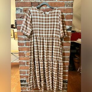 Annagail tiered cotton dress